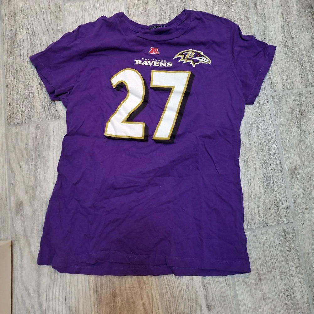 Baltimore Ravens‎ #27 Rice T-shirt 00025